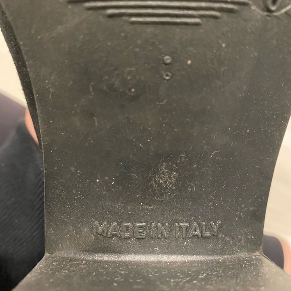 Black Platform Faux Suede Booties Size 39 - Picture 4 of 4